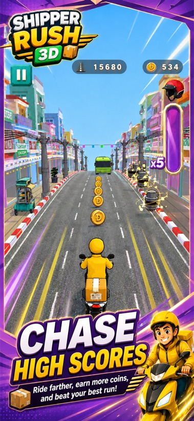 Chasing high scores and collecting coins